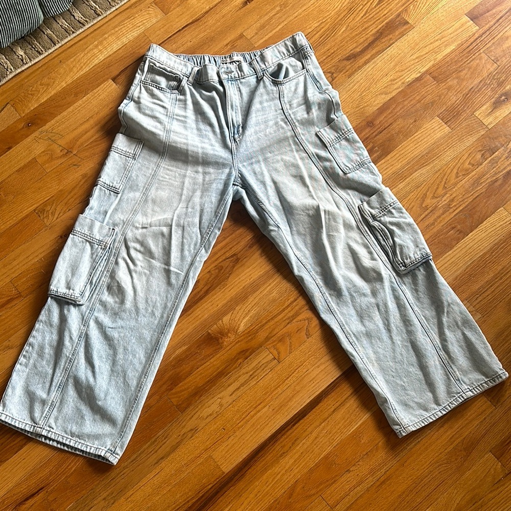 Kohl's Light Gray Women's Cargo Jeans